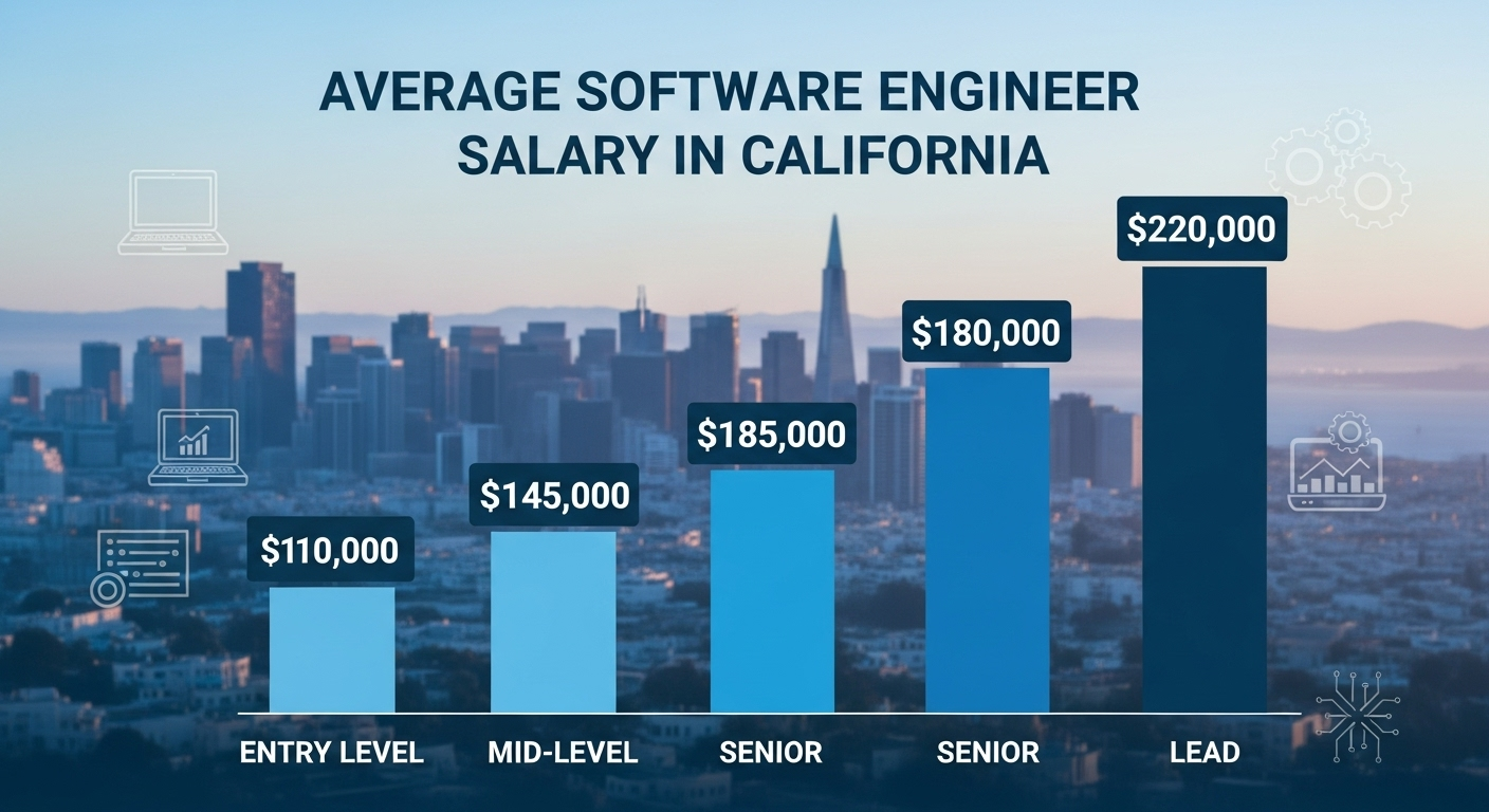 Average Software Engineer Salary in California