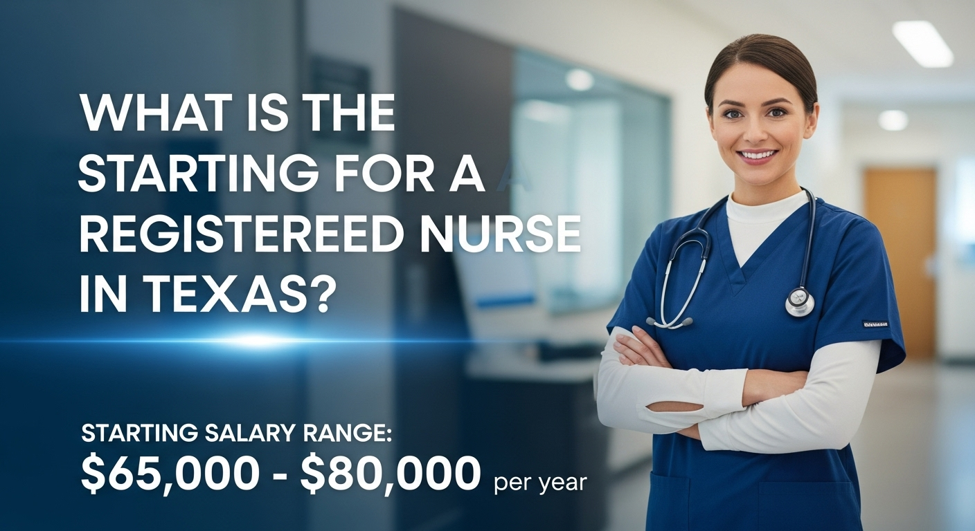 What is the starting salary for a registered nurse in Texas?