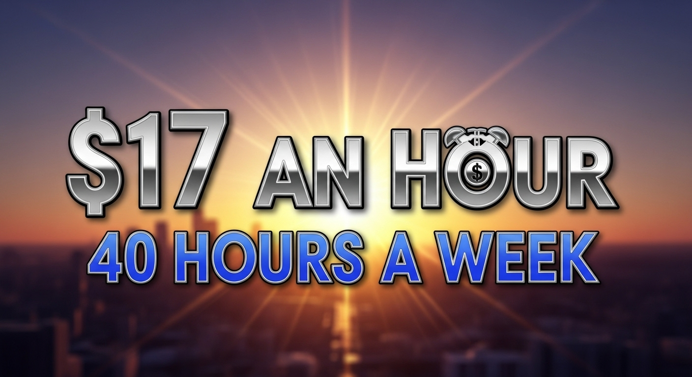 $17 an Hour Salary 40 Hours a Week