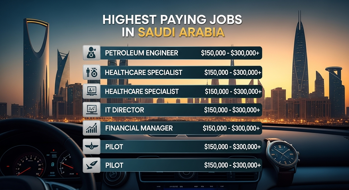 Highest Paying Jobs in Saudi Arabia