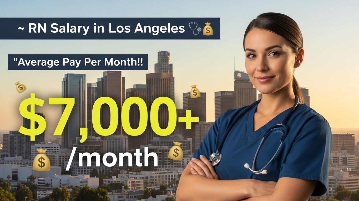 Average Registered Nurse Salary in Los Angeles per month